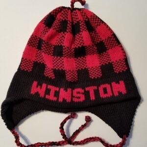 Personalized Earflap Hat – Buffalo Plaid