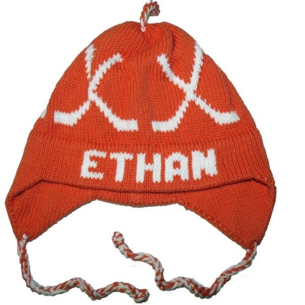 Personalized Earflap Hat - Hockey - Image 2