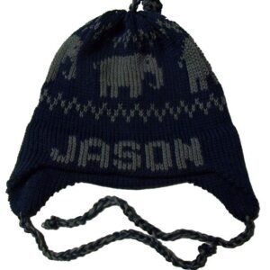 Personalized Earflap Hat – Elephants
