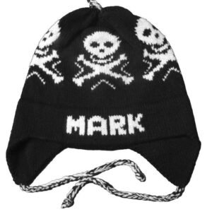 Personalized Earflap Hat – Skulls