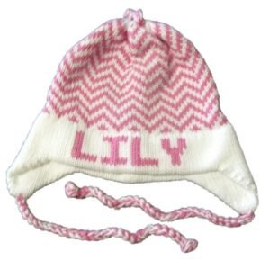 Personalized Earflap Hat – Chevron