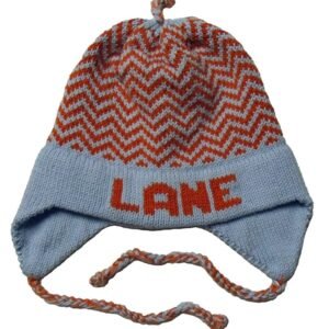 Personalized Earflap Hat – Chevron