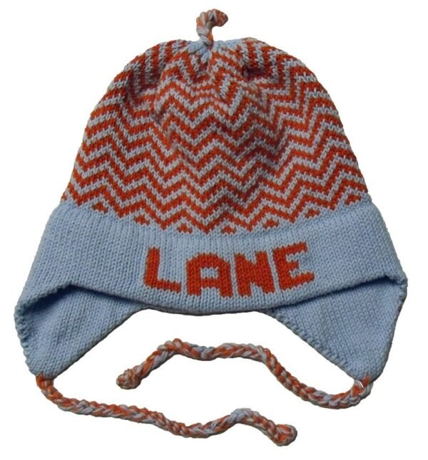 Personalized Earflap Hat - Chevron - Image 2