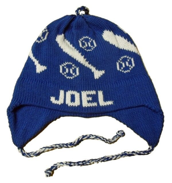 Personalized Earflap Hat - Baseball